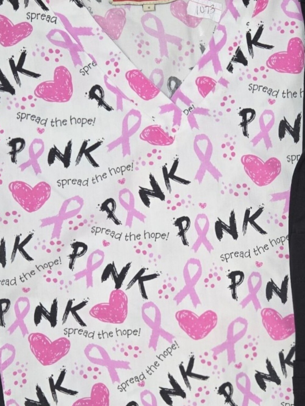 Pink Ribbon Scrub Set - Picture 2 of 2